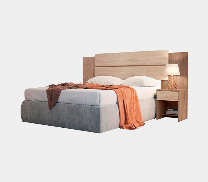 Cabeceira para Cama Box Casal Demóbile Luna com 2 Criados-Mudos